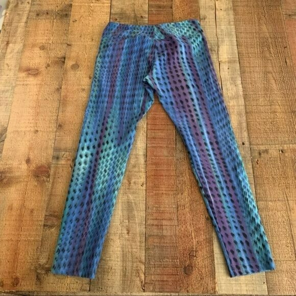 Koral active wear womens size small leopard print workout leggings in blue - Picture 8 of 9
